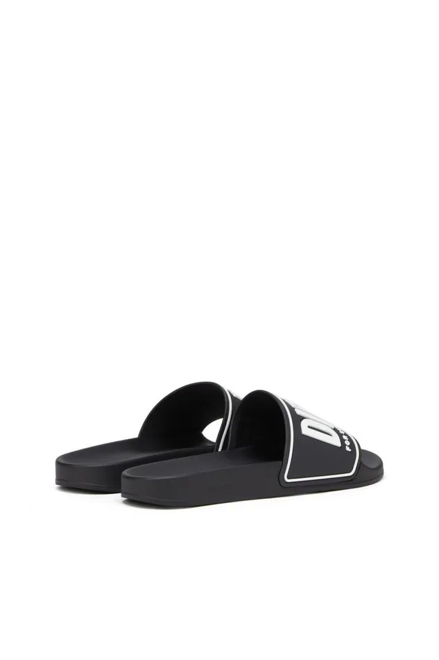 Men Diesel Rubber Slides SAMAYEMI CC Blackwhite Men Diesel Rubber Slides SAMAYEMI CC Blackwhite