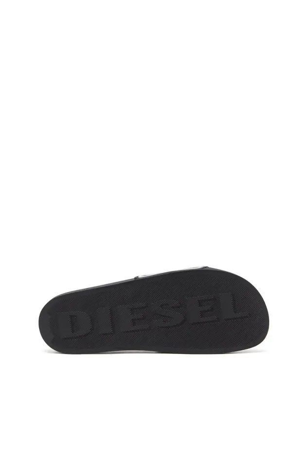 Men Diesel Rubber Slides SAMAYEMI CC Blackwhite Men Diesel Rubber Slides SAMAYEMI CC Blackwhite