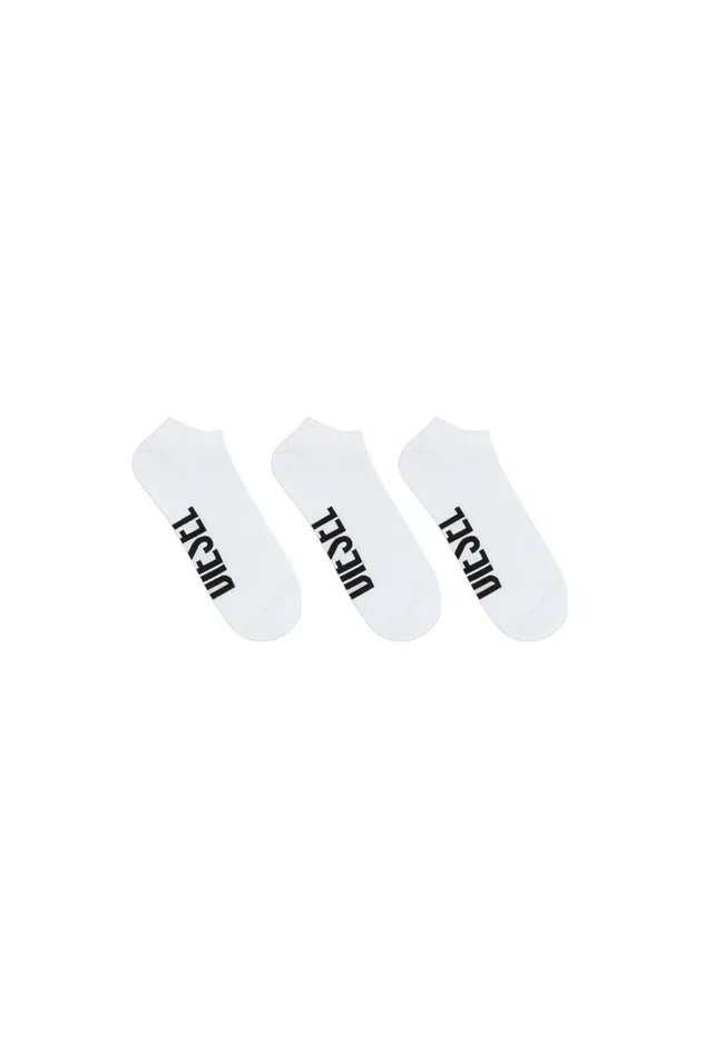 Men Diesel Socks SKMGOSTTHREEPACK White