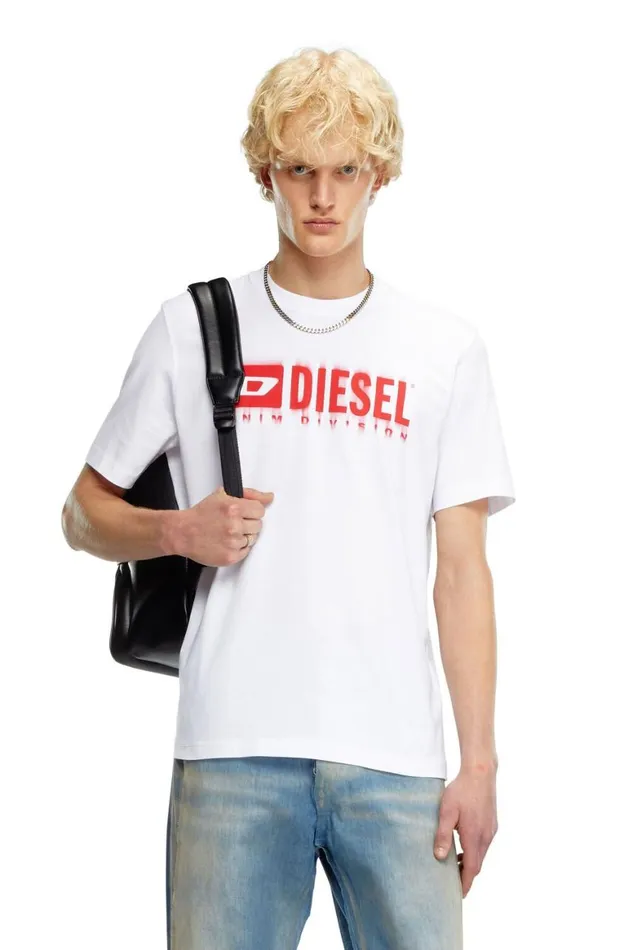 Men Diesel TShirts and Polos TADJUSTQ7 White Men Diesel TShirts and Polos TADJUSTQ7 White