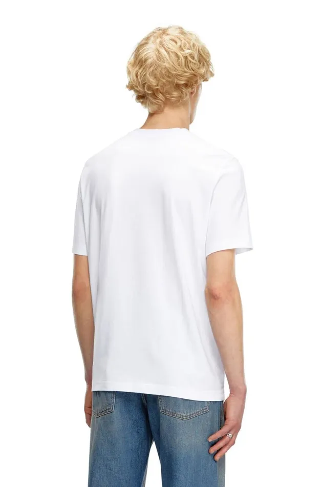 Men Diesel TShirts and Polos TADJUSTQ7 White Men Diesel TShirts and Polos TADJUSTQ7 White