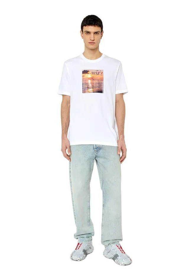 Men Diesel TShirts and Polos TJUSTG24 White