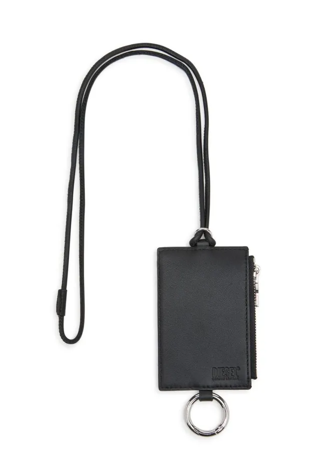 Men Diesel Wallets RAVE BADGE HOLDER Black Men Diesel Wallets RAVE BADGE HOLDER Black