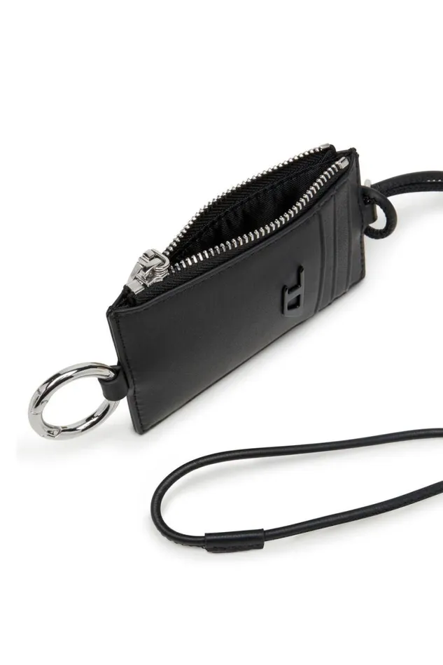 Men Diesel Wallets RAVE BADGE HOLDER Black Men Diesel Wallets RAVE BADGE HOLDER Black