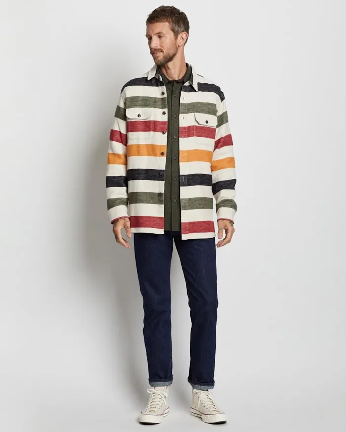 Men DOUBLESOFT GLACIER DRIFTWOOD SHIRT Glacier Stripe Pendleton Shirts