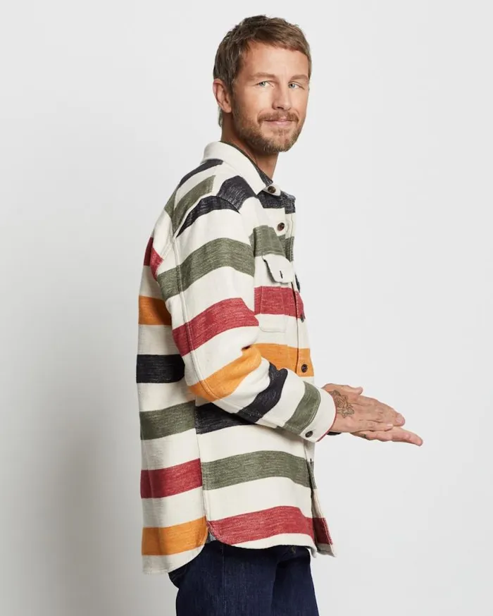 Men DOUBLESOFT GLACIER DRIFTWOOD SHIRT Glacier Stripe Pendleton Shirts