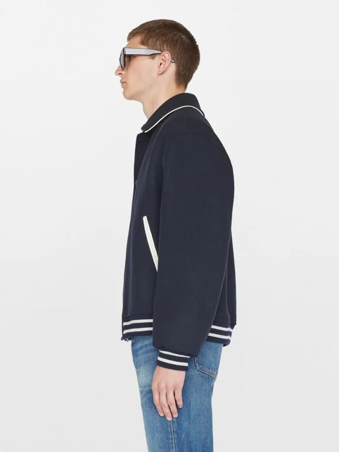 Men Jackets and Coats FRAME Fall Varsity Jacket 8212 Midnight Blue