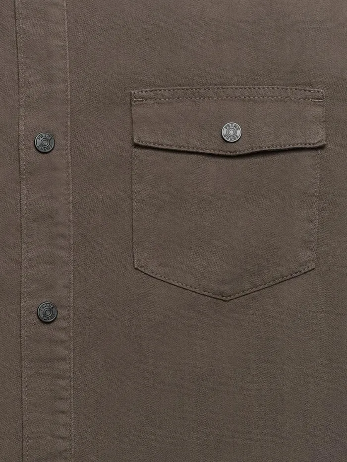 Men Jackets and Shirts FRAME Fashion Denim Shirt 8212 Dark Olive