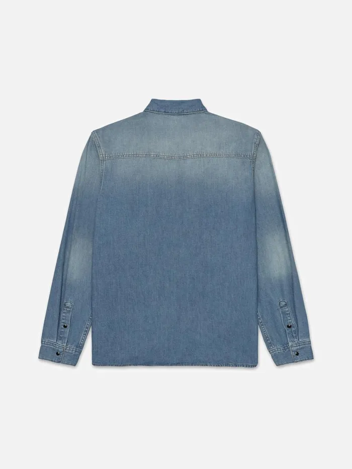 Men Jackets and Shirts FRAME Western Denim Shirt 8212 Barcelona Men Jackets and Shirts FRAME Western Denim Shirt 8212 Barcelona