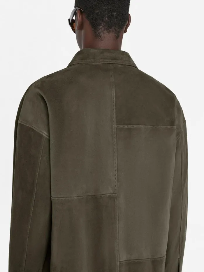 Men Leather and Suede FRAME Clean Suede Shirt 8212 Mocha Men Leather and Suede FRAME Clean Suede Shirt 8212 Mocha