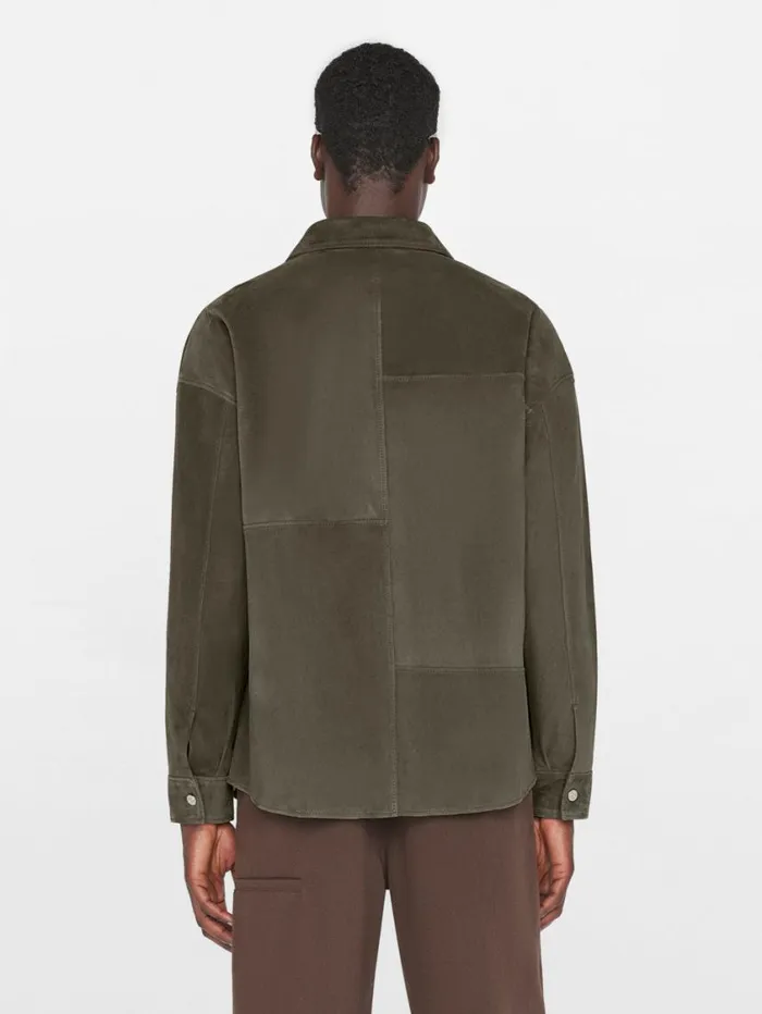 Men Leather and Suede FRAME Clean Suede Shirt 8212 Mocha Men Leather and Suede FRAME Clean Suede Shirt 8212 Mocha