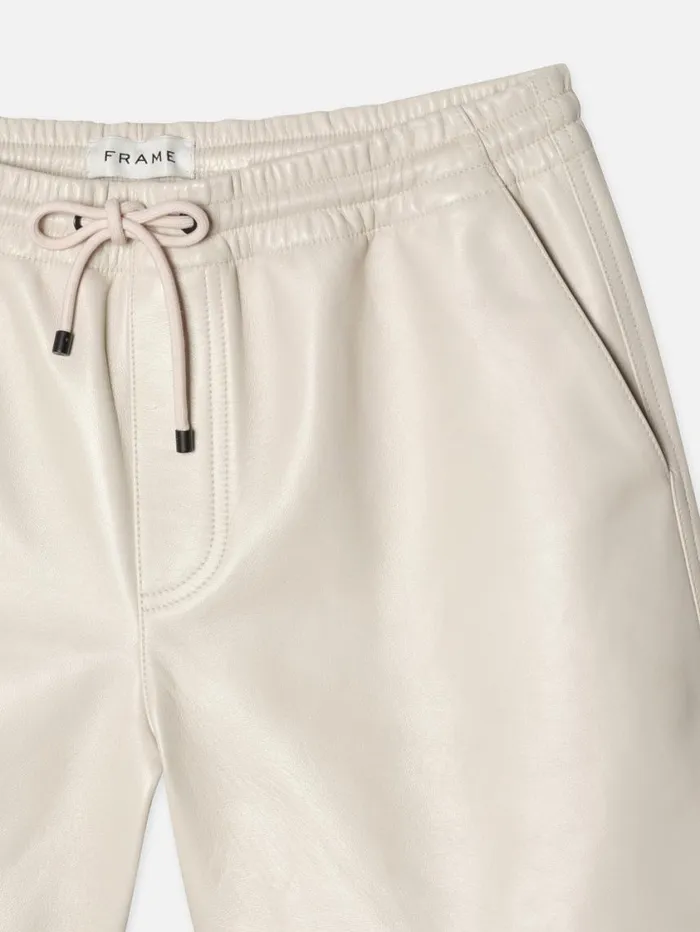 Men Leather and Suede FRAME Leather Volley Short 8212 White Canvas Men Leather and Suede FRAME Leather Volley Short 8212 White Canvas