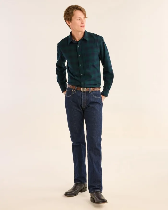 Men LIMITED EDITION PLAID MERINO LODGE SHIRT Blackivory Tartan Pendleton Shirts