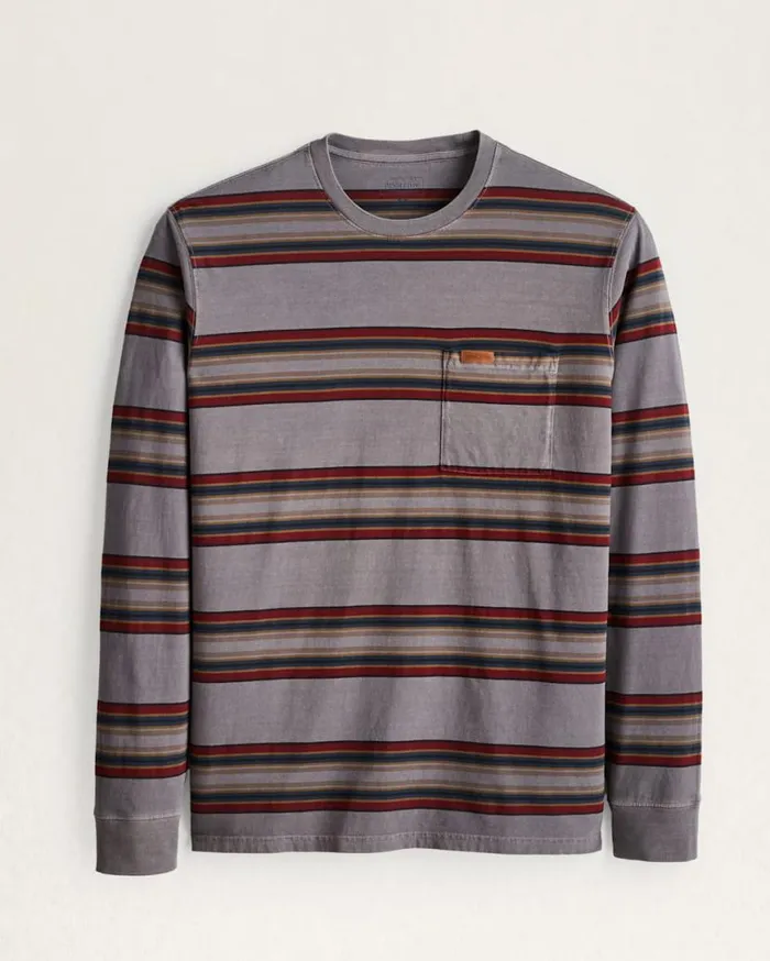 Men LONGSLEEVE STRIPED DESCHUTES POCKET TEE Spruce Yakima Pendleton Tees and Sweatshirts Men LONGSLEEVE STRIPED DESCHUTES POCKET TEE Spruce Yakima Pendleton Tees and Sweatshirts