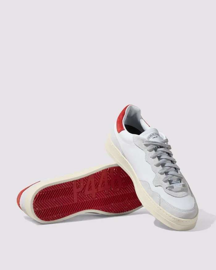 Men Low Tops P448 Bali Recycled WhiteRed