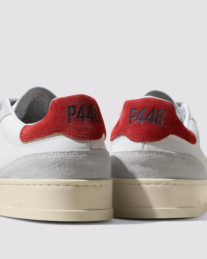 Men Low Tops P448 Bali Recycled WhiteRed
