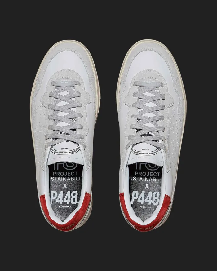 Men Low Tops P448 Bali Recycled WhiteRed