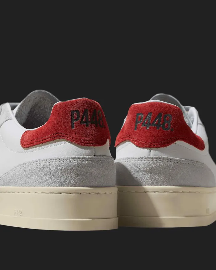 Men Low Tops P448 Bali Recycled WhiteRed