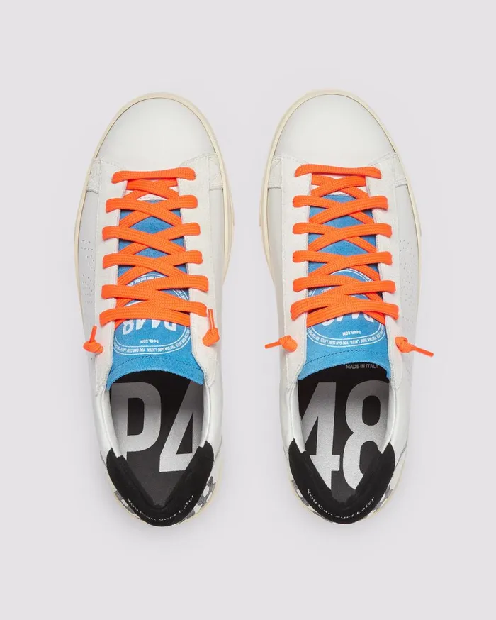 Men Low Tops P448 Jack WhiteNeon Orange
