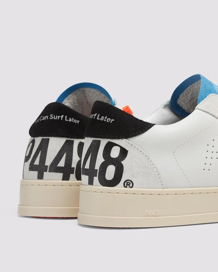 Men Low Tops P448 Jack WhiteNeon Orange Men Low Tops P448 Jack WhiteNeon Orange