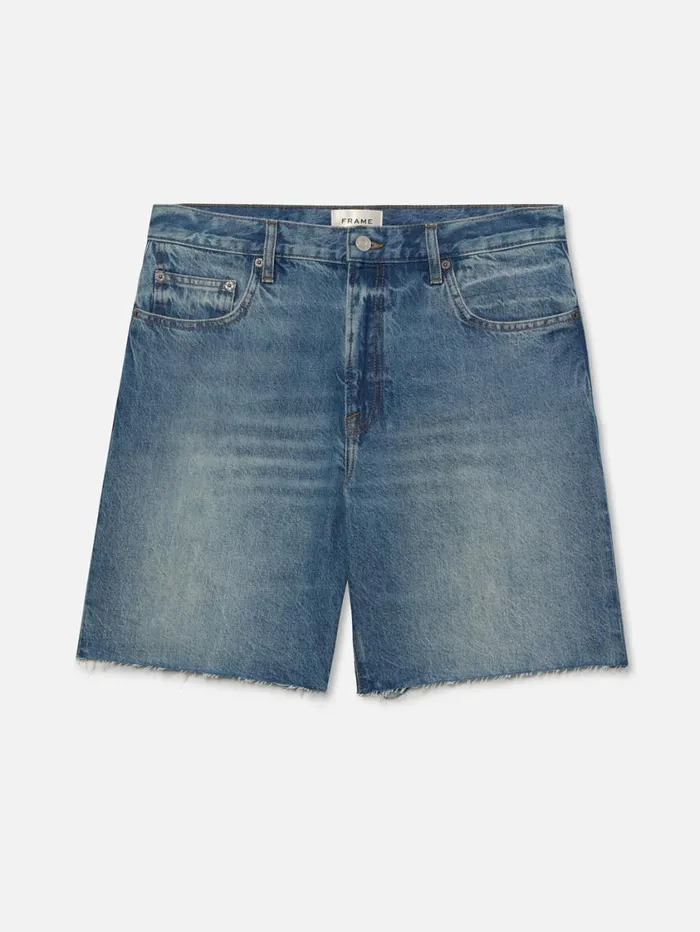 Men New Denim FRAME Vintage Denim Short 8212 Raywood
