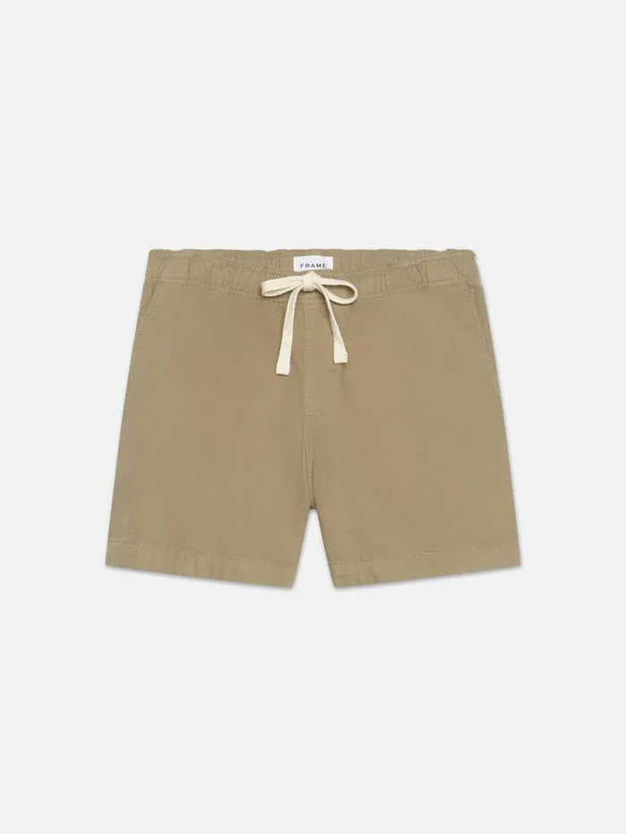 Men Pants and Shorts FRAME Textured Terry Short 8212 Dark Beige
