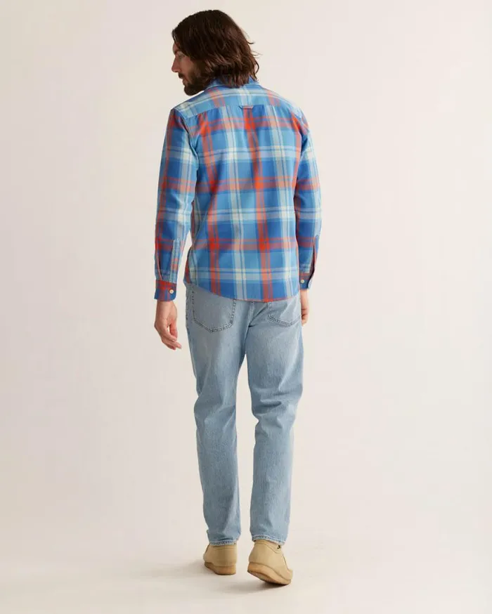 Men PLAID BEACH SHACK COTTON SHIRT Ivorycopperrust Ombre Pendleton Shirts