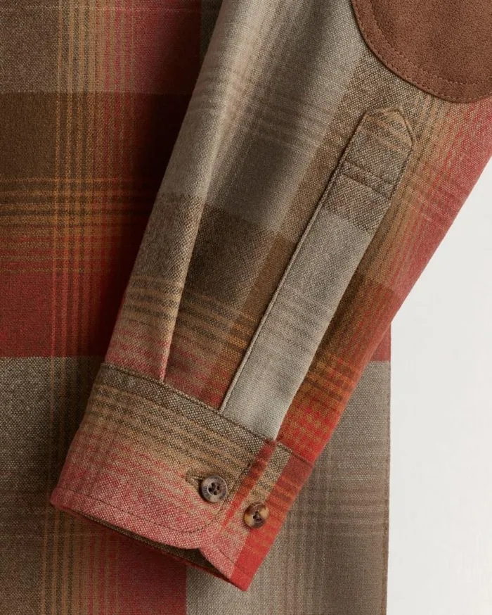 Men PLAID ELBOWPATCH TRAIL SHIRT Tanred Plaid Pendleton Shirts