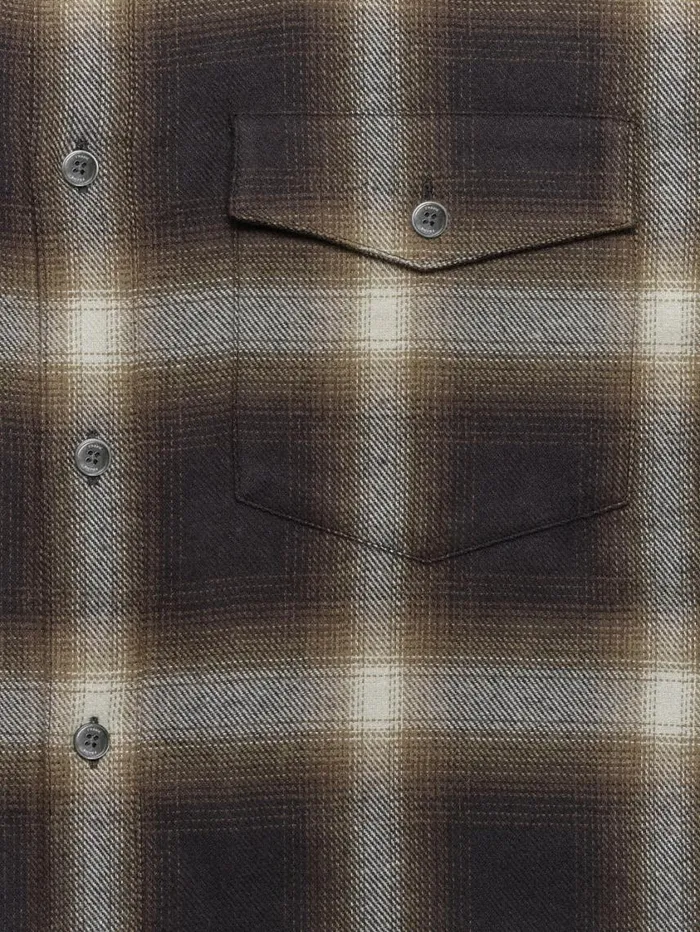 Men Shirts FRAME Brushed Cotton Plaid Shirt 8212 Marron Men Shirts FRAME Brushed Cotton Plaid Shirt 8212 Marron