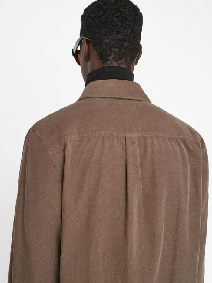 Men Shirts FRAME Double Pocket Micro Corduroy Shirt 8212 Mocha Men Shirts FRAME Double Pocket Micro Corduroy Shirt 8212 Mocha