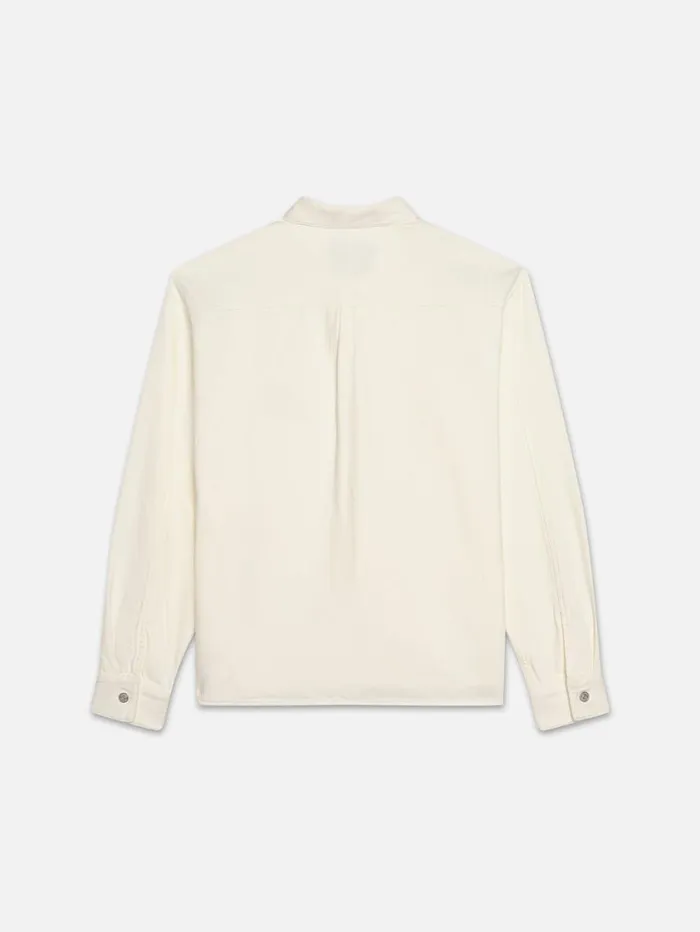 Men Shirts FRAME Textured Terry Overshirt 8212 Off White Men Shirts FRAME Textured Terry Overshirt 8212 Off White
