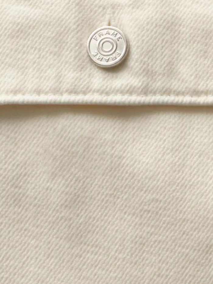 Men Shirts FRAME Textured Terry Overshirt 8212 Off White Men Shirts FRAME Textured Terry Overshirt 8212 Off White