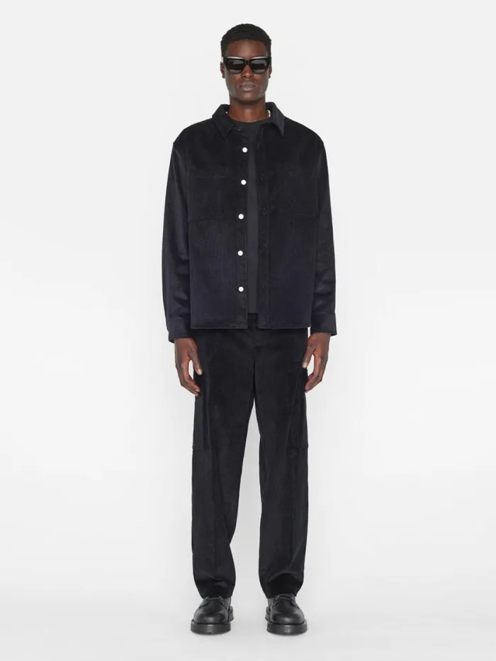 Men Shirts FRAME Wide Wale Corduroy Overshirt 8212 Noir Men Shirts FRAME Wide Wale Corduroy Overshirt 8212 Noir