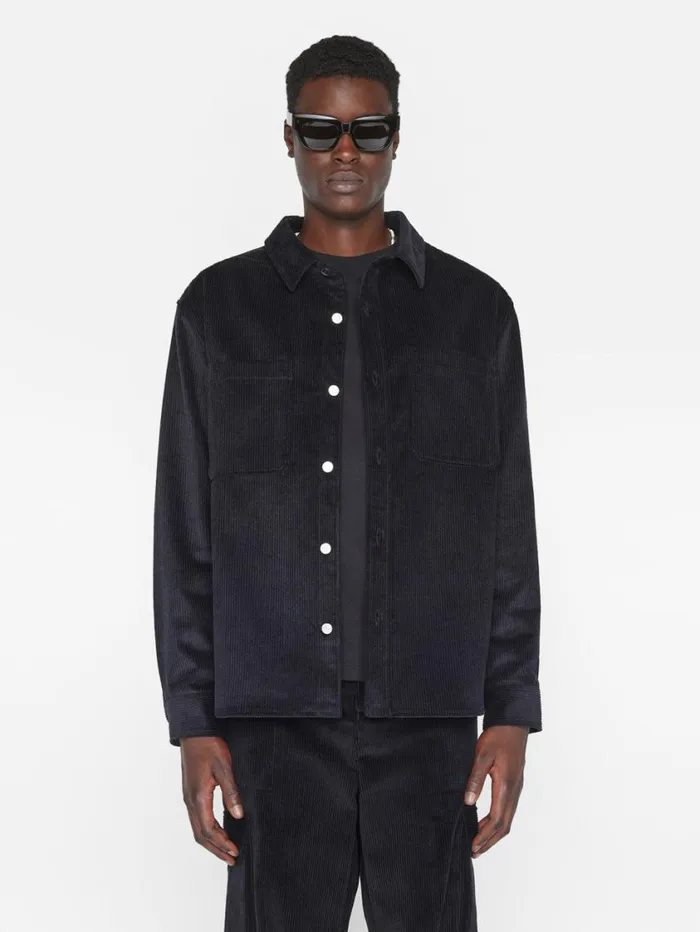 Men Shirts FRAME Wide Wale Corduroy Overshirt 8212 Noir Men Shirts FRAME Wide Wale Corduroy Overshirt 8212 Noir