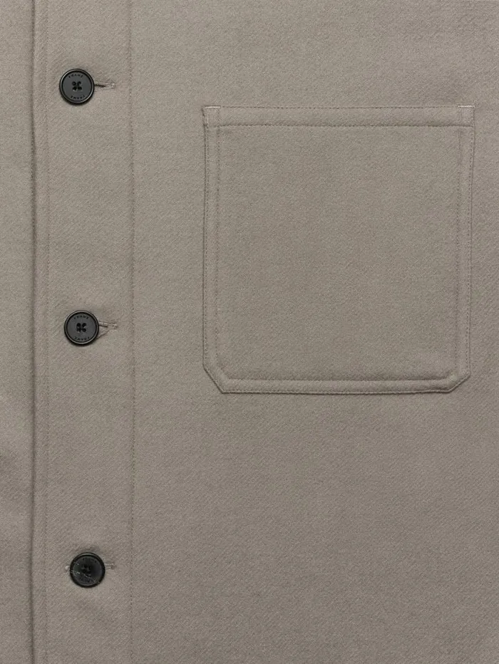 Men Shirts FRAME Wool Overshirt 8212 Stone Beige Men Shirts FRAME Wool Overshirt 8212 Stone Beige
