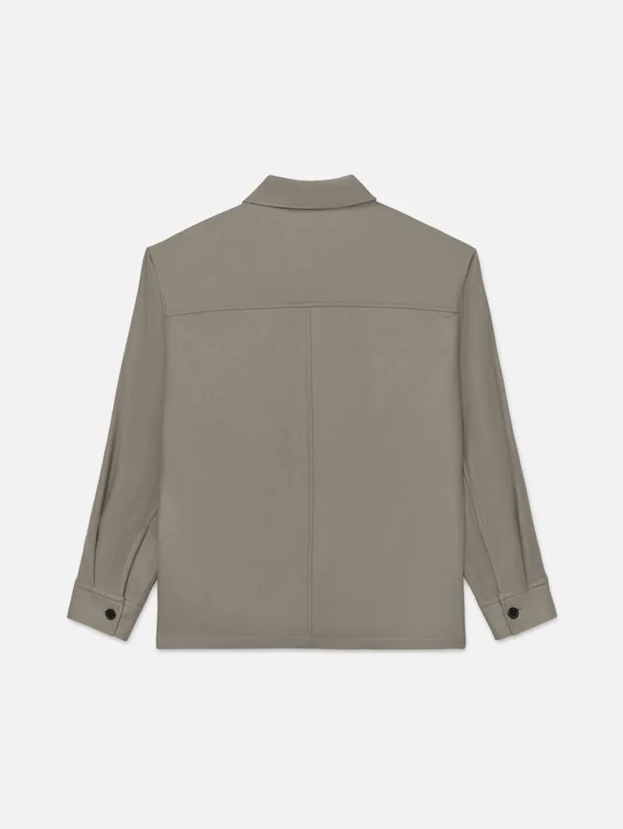 Men Shirts FRAME Wool Overshirt 8212 Stone Beige Men Shirts FRAME Wool Overshirt 8212 Stone Beige