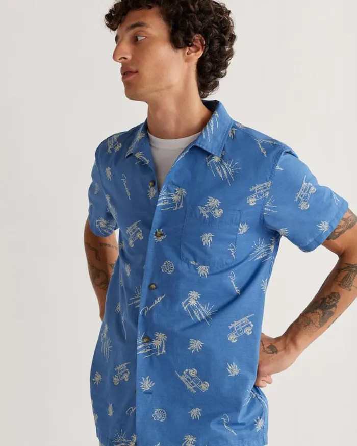 Men SHORTSLEEVE ALOHA SHIRT Olive Dune Rider Pendleton Shirts