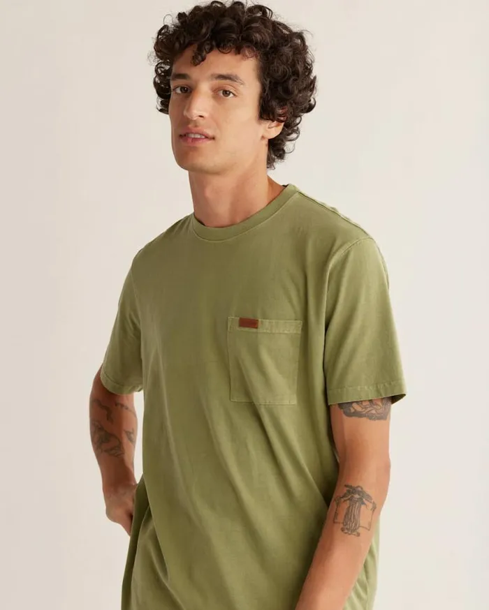 Men SHORTSLEEVE DESCHUTES POCKET TEE Silver Blue Pendleton Tees and Sweatshirts