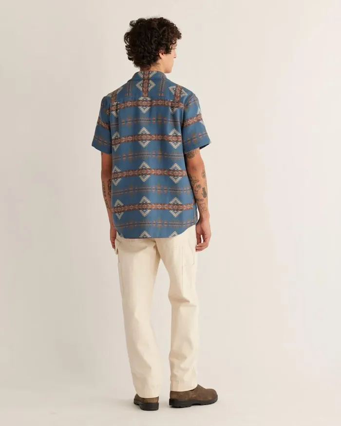 Men SHORTSLEEVE GATEWAY COTTON SHIRT Blue Rancho Arroyo Pendleton Shirts