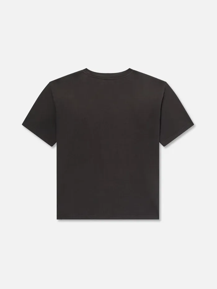 Men Tees FRAME Boxy Vintage Print Tee 8212 Washed Black Men Tees FRAME Boxy Vintage Print Tee 8212 Washed Black