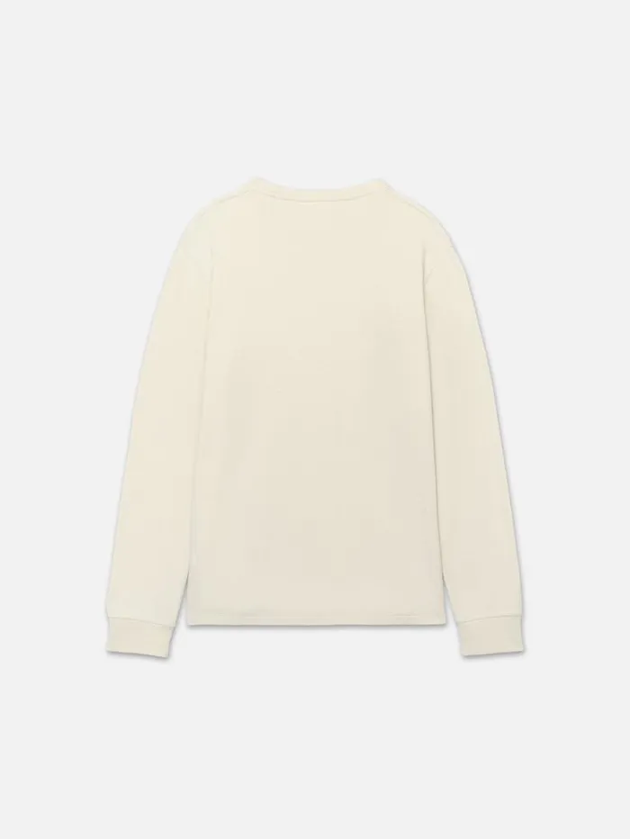 Men Tees FRAME Duo Fold Crew 8212 White Canvas Men Tees FRAME Duo Fold Crew 8212 White Canvas