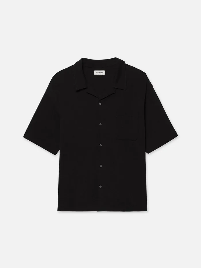 Men Tees FRAME Duo Fold Relaxed Shirt 8212 Black