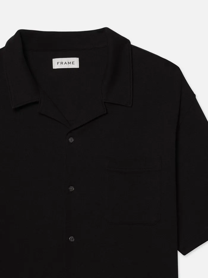 Men Tees FRAME Duo Fold Relaxed Shirt 8212 Black Men Tees FRAME Duo Fold Relaxed Shirt 8212 Black