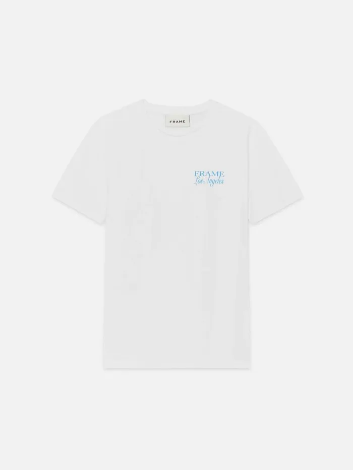 Men Tees FRAME FRAME LA Logo Tee 8212 White