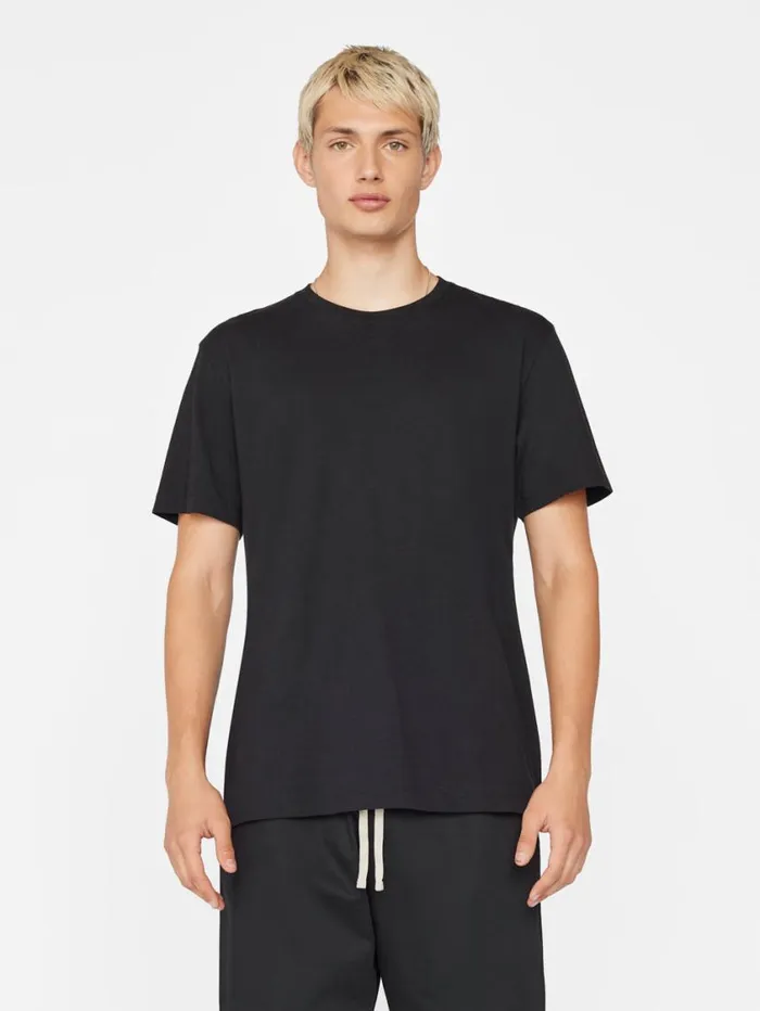 Men Tees FRAME FRAME Logo Tee 8212 Noir Men Tees FRAME FRAME Logo Tee 8212 Noir