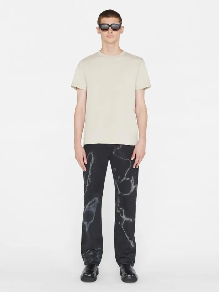 Men Tees FRAME FRAME Logo Tee 8212 Oatmeal Men Tees FRAME FRAME Logo Tee 8212 Oatmeal