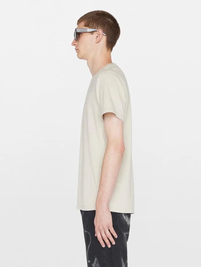 Men Tees FRAME FRAME Logo Tee 8212 Oatmeal Men Tees FRAME FRAME Logo Tee 8212 Oatmeal
