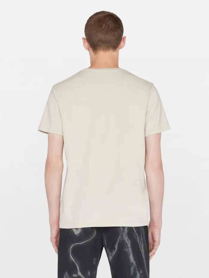 Men Tees FRAME FRAME Logo Tee 8212 Oatmeal Men Tees FRAME FRAME Logo Tee 8212 Oatmeal