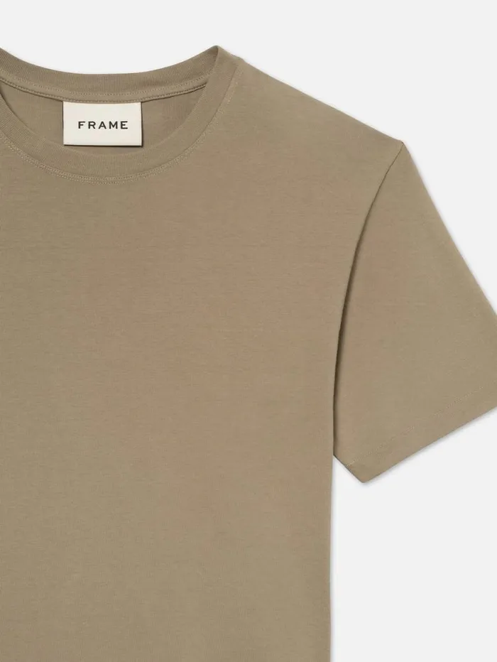 Men Tees FRAME Logo Tee 8212 Dry Sage Men Tees FRAME Logo Tee 8212 Dry Sage