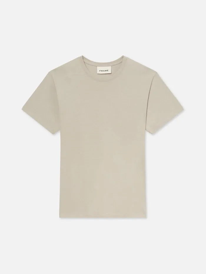 Men Tees FRAME Logo Tee 8212 Mineral Grey
